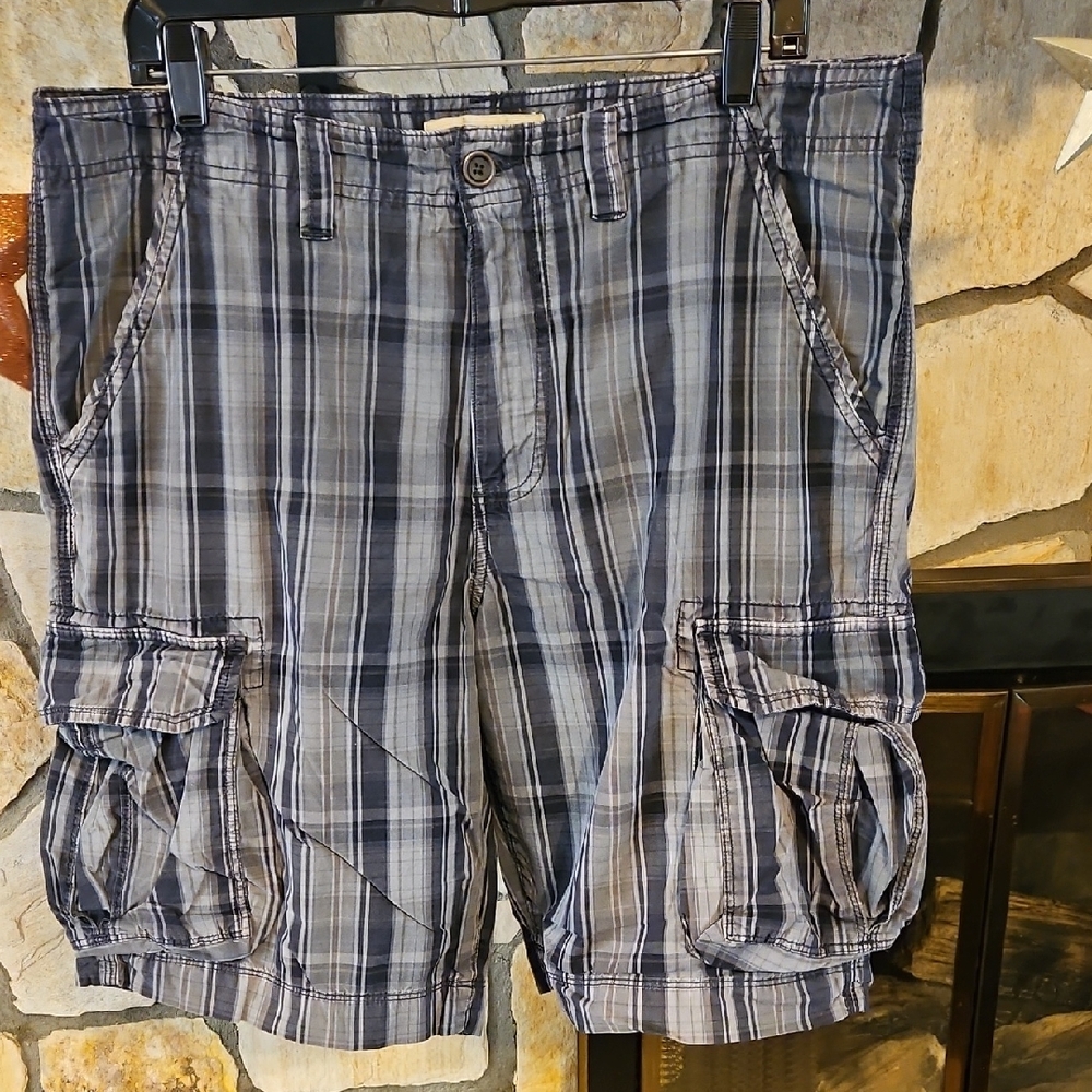Sonoma Blue Cargo Shorts Relaxed Fit Cotton